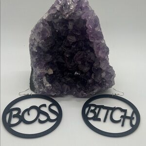 Black Statement Earrings